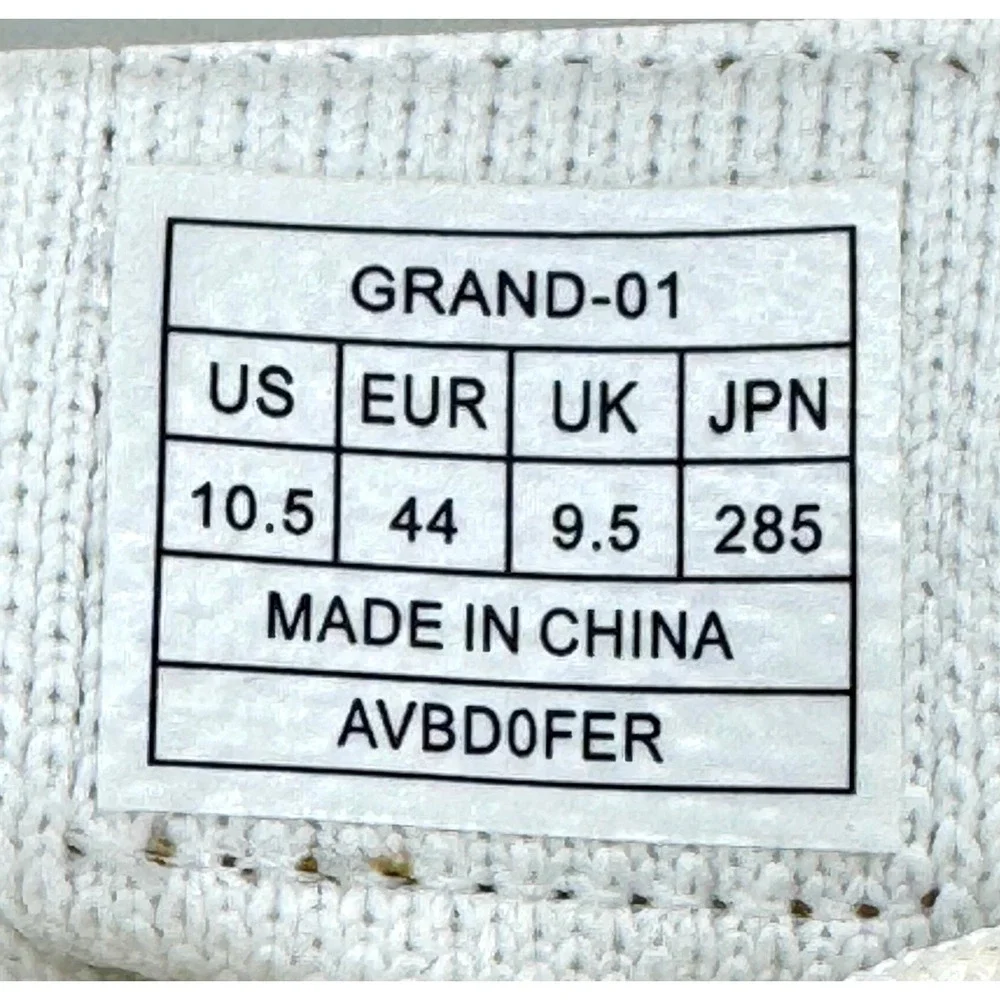Bruno Marc Grand-01 Men's White Lace Up Casual Knit Oxford Shoes Size 10.5